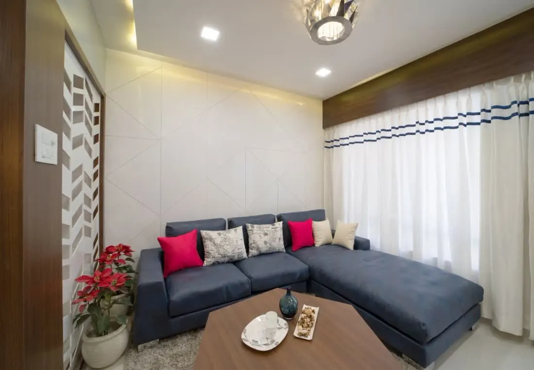 Full home interior with coordinated living area